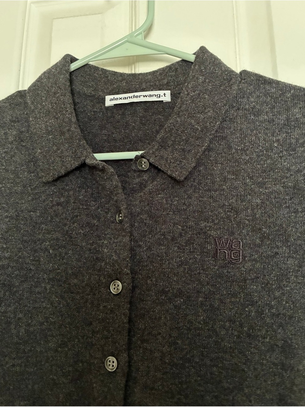 Alexander Wang wool polo cardigan - Picture 3 of 5